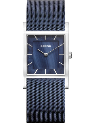 Front view of Bering 10426-307-S Blue Stainless Steel Womens Watch on white background