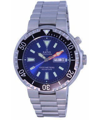 Front view of Ratio 1050HA93-12V-BLU Mens Watch on white background