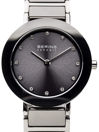 Front view of Bering 11429-783 Grey Womens Watch on white background