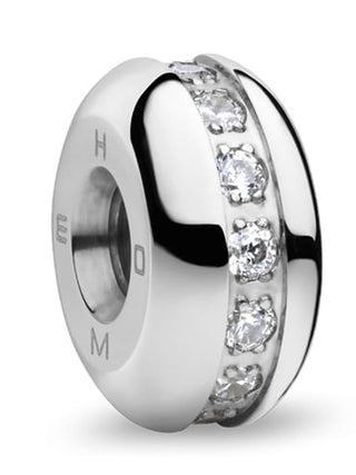 Angle shot of Bering 12927-307-GWP Blue Stainless Steel Womens Watch on white background