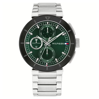 Front view of Tommy Hilfiger Lorenzo 1691634 Watch on white background