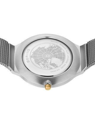 Angle shot of Bering 18434-010 Silver Stainless Steel Womens Watch on white background