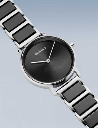 Angle shot of Bering 18531-742 Black Womens Watch on white background