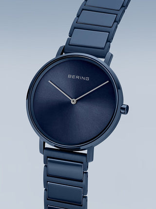 Angle shot of Bering 18531-797 Blue Womens Watch on white background