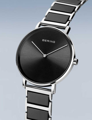 Angle shot of Bering 18539-742 Black Womens Watch on white background