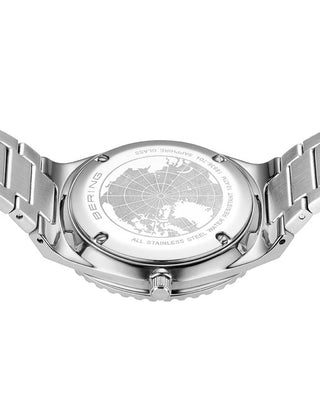 Angle shot of Bering 18936-704 Silver Stainless Steel Womens Watch on white background