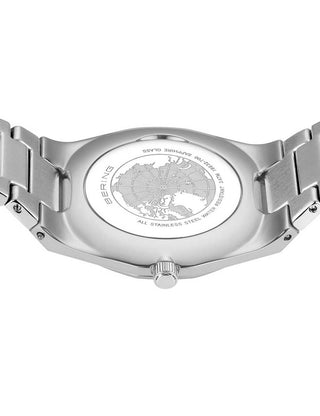 Angle shot of Bering 19632-700 Silver Stainless Steel Womens Watch on white background