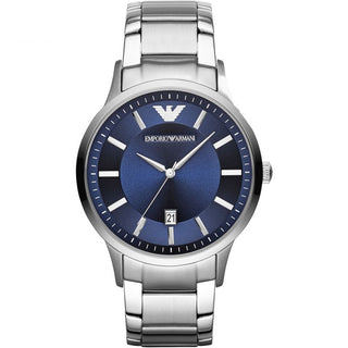 Front view of Emporio Armani Renato AR11180 Mens Watch on white background