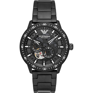 Front view of Emporio Armani AR60054 Mens Watch on white background