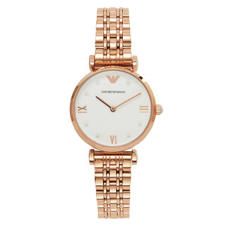 Front view of Emporio Armani AR11267 Womens Watch on white background