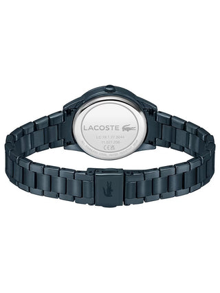 Angle shot of Lacoste 2001215 Blue Stainless Steel Womens Watch on white background