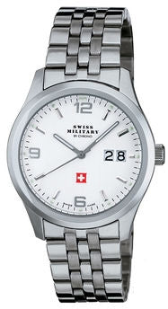 Front view of Swiss Military By Chrono 34004.02 Mens Watch on white background