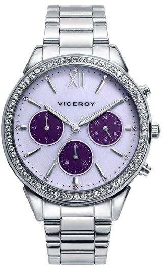 Front view of Viceroy Chronograph 401262-03 Watch on white background