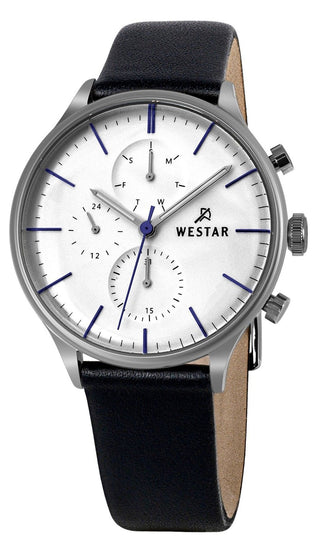 Front view of Westar 50192STN407 Mens Watch on white background