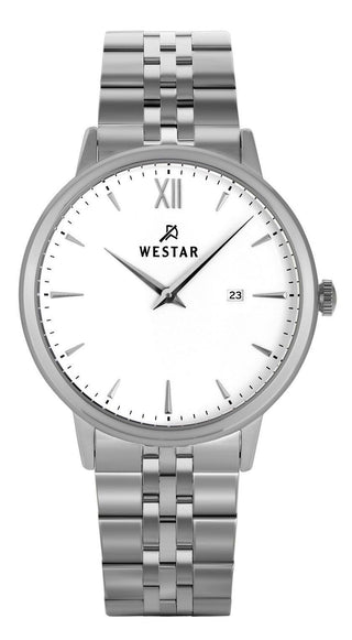 Front view of Westar 50215STN101 Mens Watch on white background