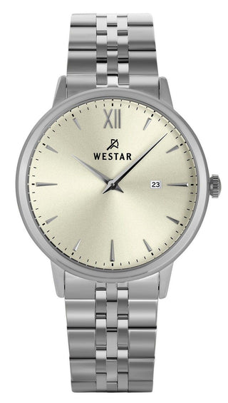 Front view of Westar 50215STN102 Mens Watch on white background