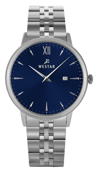 Front view of Westar 50215STN104 Mens Watch on white background