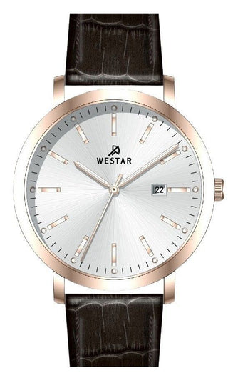 Front view of Westar 50216PPN627 Mens Watch on white background