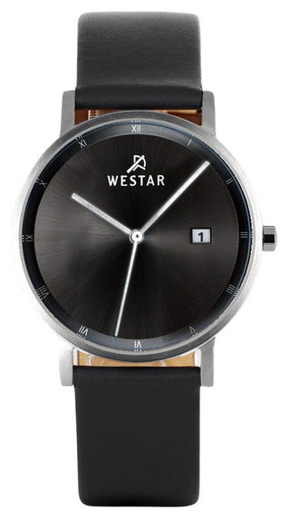 Front view of Westar 50221STN103 Mens Watch on white background