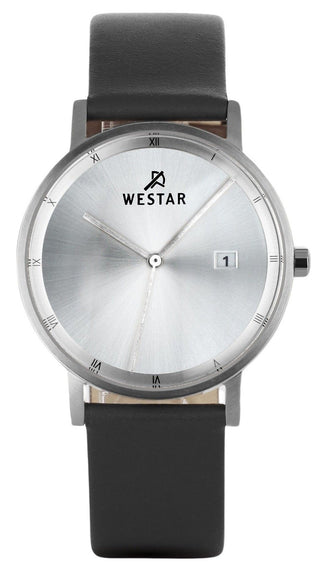 Front view of Westar 50221STN107 Mens Watch on white background