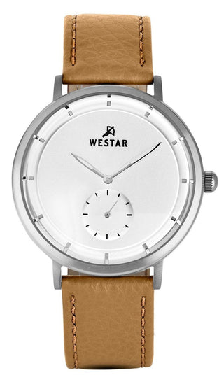 Front view of Westar 50246STN187 Mens Watch on white background