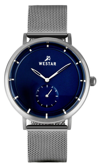 Front view of Westar 50247STN104 Mens Watch on white background