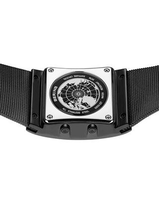 Angle shot of Bering 52033-227 Black Stainless Steel Unisex Watch on white background