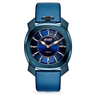 Front view of GaGa Milano Frame One Special Edt 7053FR01SBFLLM0 Mens Watch on white background