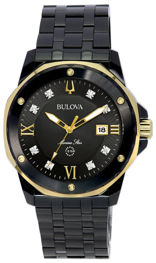 Front view of Bulova 98D176 Mens Watch on white background