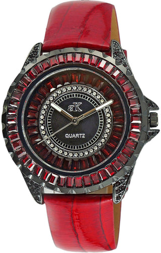 Front view of Adee Kaye AK2727-B.-.NS Womens Watch on white background