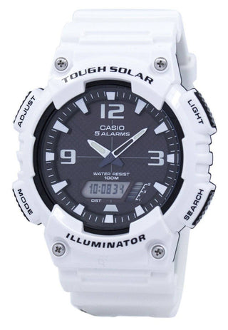 Front view of Casio AQ-S810WC-7AV Mens Watch on white background