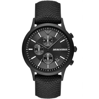 Front view of Emporio Armani Chronograph AR11457 Mens Watch on white background