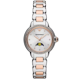 Front view of Emporio Armani AR11567 Womens Watch on white background