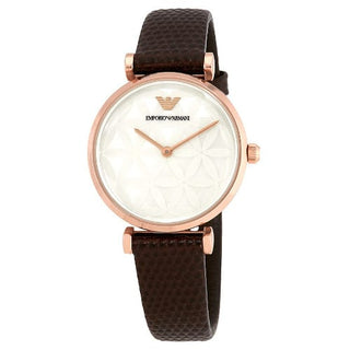 Front view of Emporio Armani Gianni AR1990 Womens Watch on white background