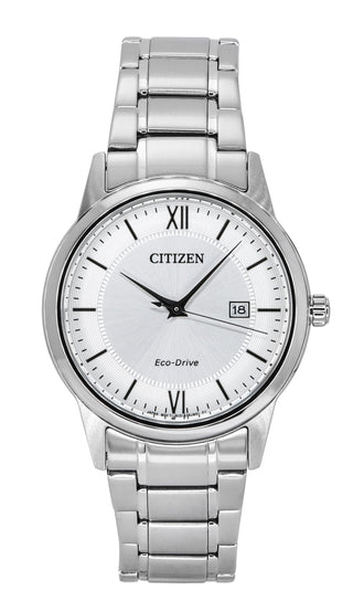 Front view of Citizen AW1780-84A Mens Watch on white background