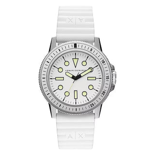 Front view of Armani Exchange Leonardo AX1850 Mens Watch on white background