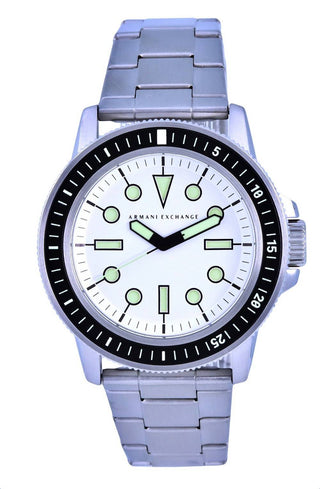 Front view of Armani Exchange Leonardo AX1853 Mens Watch on white background