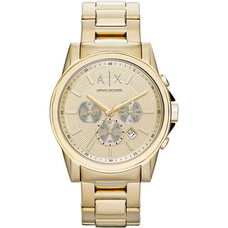 Front view of Armani Exchange Outerbanks Chronograph AX2099 Mens Watch on white background