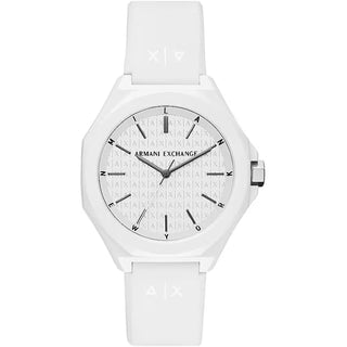 Front view of Armani Exchange Andrea AX4602 Mens Watch on white background