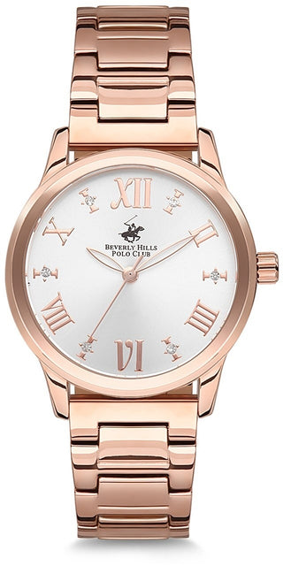 Front view of Beverly Hills Polo Club BH2113-02 Watch on white background