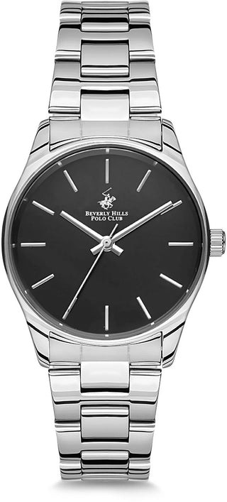 Front view of Beverly Hills Polo Club BH9657-01 Watch on white background