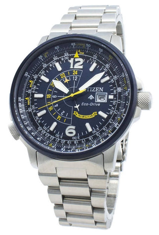 Front view of Citizen BJ7006-56L Mens Watch on white background