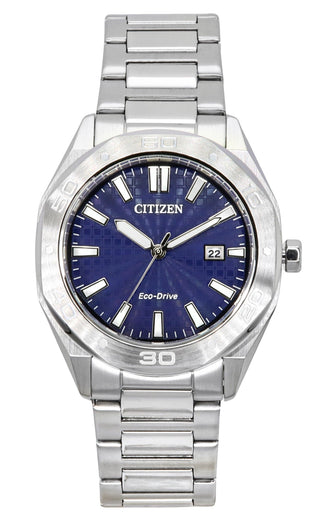 Front view of Citizen BM7630-80L Mens Watch on white background