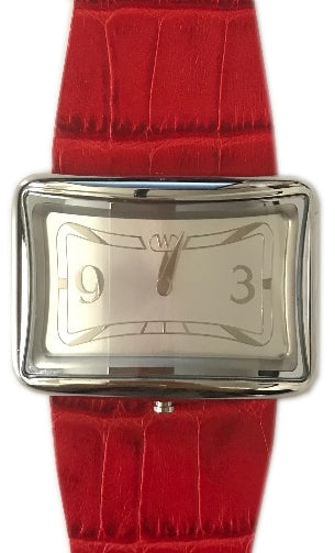 Front view of Wintex Milano Curviplan CURVIPLN OR_B ROSSO Womens Watch on white background