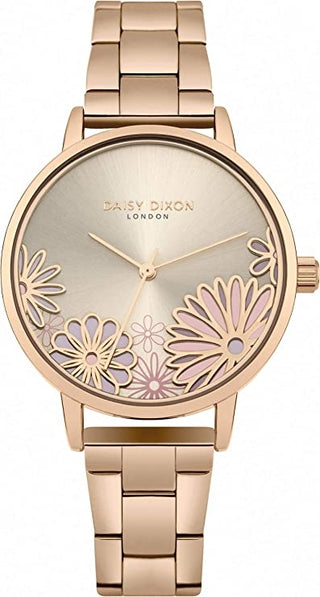 Front view of Daisy Dixon Laura DD087RGM Womens Watch on white background