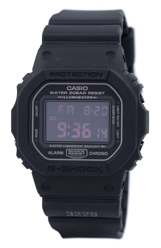 Front view of Casio DW-5600MS-1D Mens Watch on white background