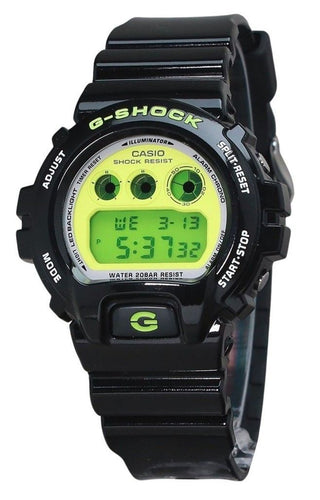 Front view of Casio DW-6900RCS-1 Mens Watch on white background