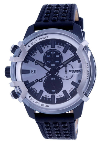 Front view of Diesel Griffed Chronograph DZ4571 Mens Watch on white background