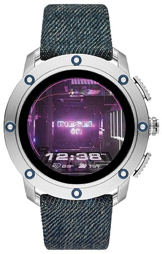 Front view of Diesel Axial DZT2015 Mens Smartwatch on white background