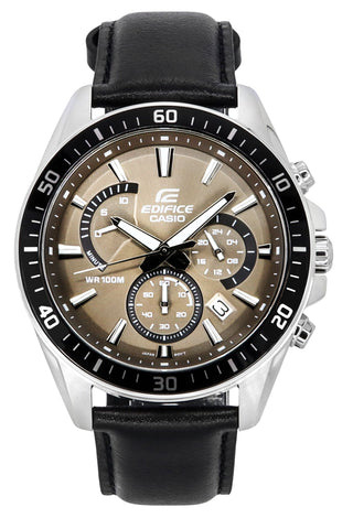 Front view of Casio EFR-552L-5A Mens Watch on white background